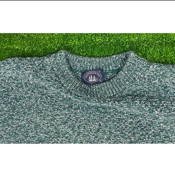 Boat House Row Green Knit Crewneck Sweater - Picture 2 of 3